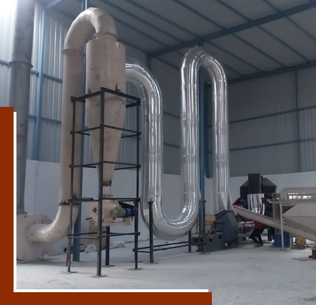 IFD Series pneumatic flash dryer for fine biomass drying